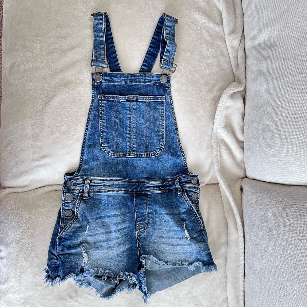 STS Blue Denim Shorts Overalls